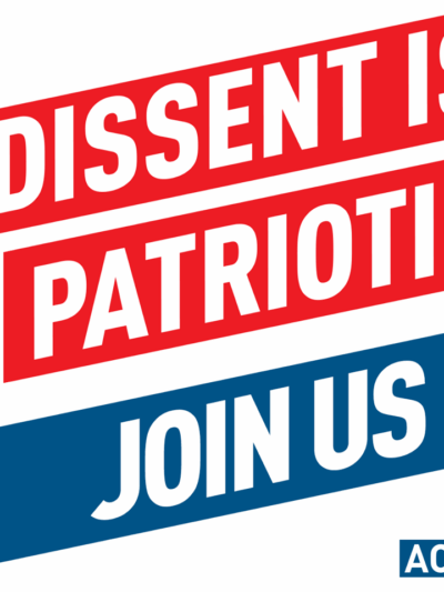 Dissent Is Patriotic