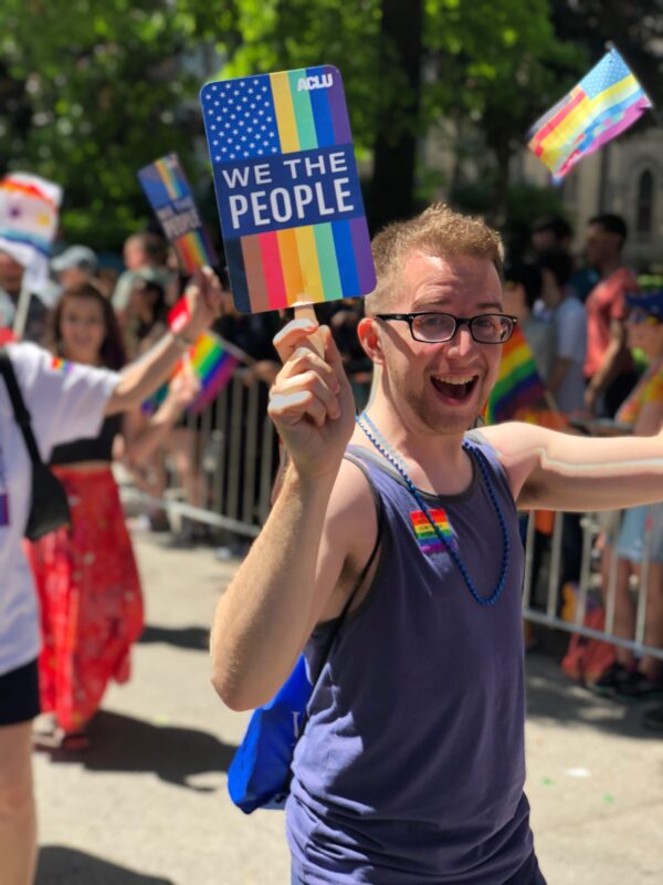 Pride Parade Marcher