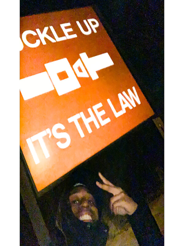 Jaylan Butler takes photo