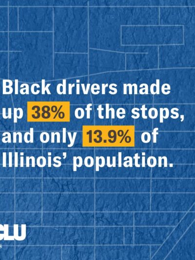 Black drivers made up 38% of the stops, and 13.9% of Illinois' population