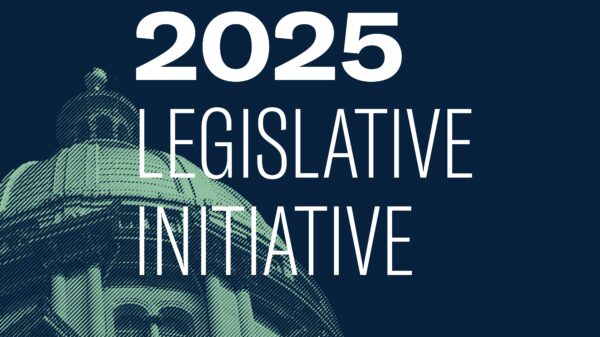 Navy blue text with green Capital. White text "2025 Legislative Initiative"