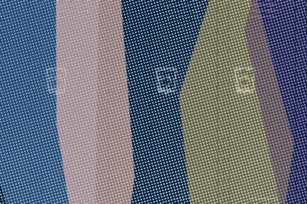 Image of school lockers with blue, pink, yellow and purple geometric shapes overlaid