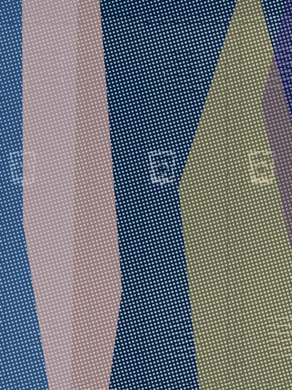 Image of school lockers with blue, pink, yellow and purple geometric shapes overlaid