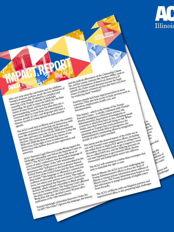 2 overlapping covers of the front of the IApril 2026 Impact Report