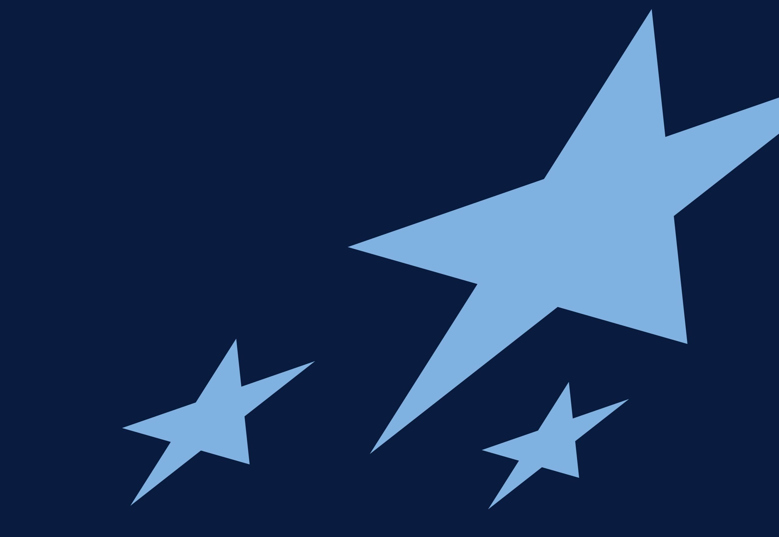 blue with light blue stars