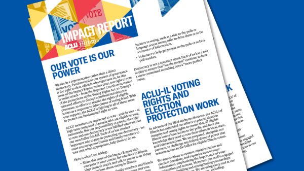 2 overlapping covers of the front of the Oct. 2026 Impact Report