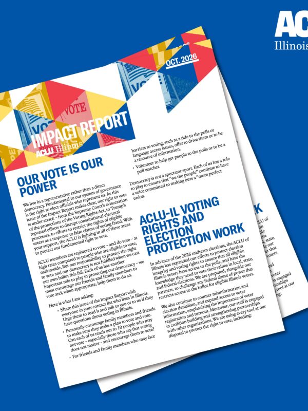 2 overlapping covers of the front of the Oct. 2026 Impact Report