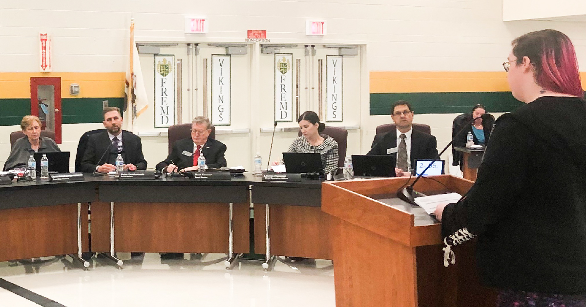Nova Maday Addresses the Board