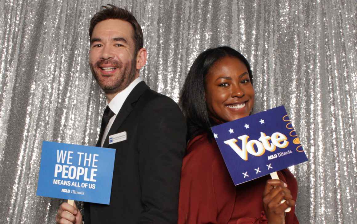 Next Generation Society Board President, Aaron Salamonson, and Vice-President Ashley Hurley at the event. 