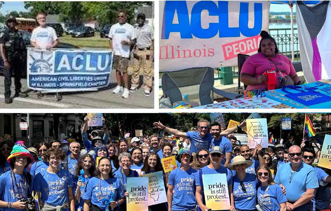 collage of photos from Pride events around the state