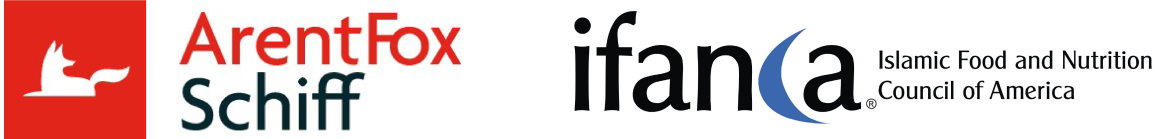 Logos for Arent Fox Schiff and IFANCA